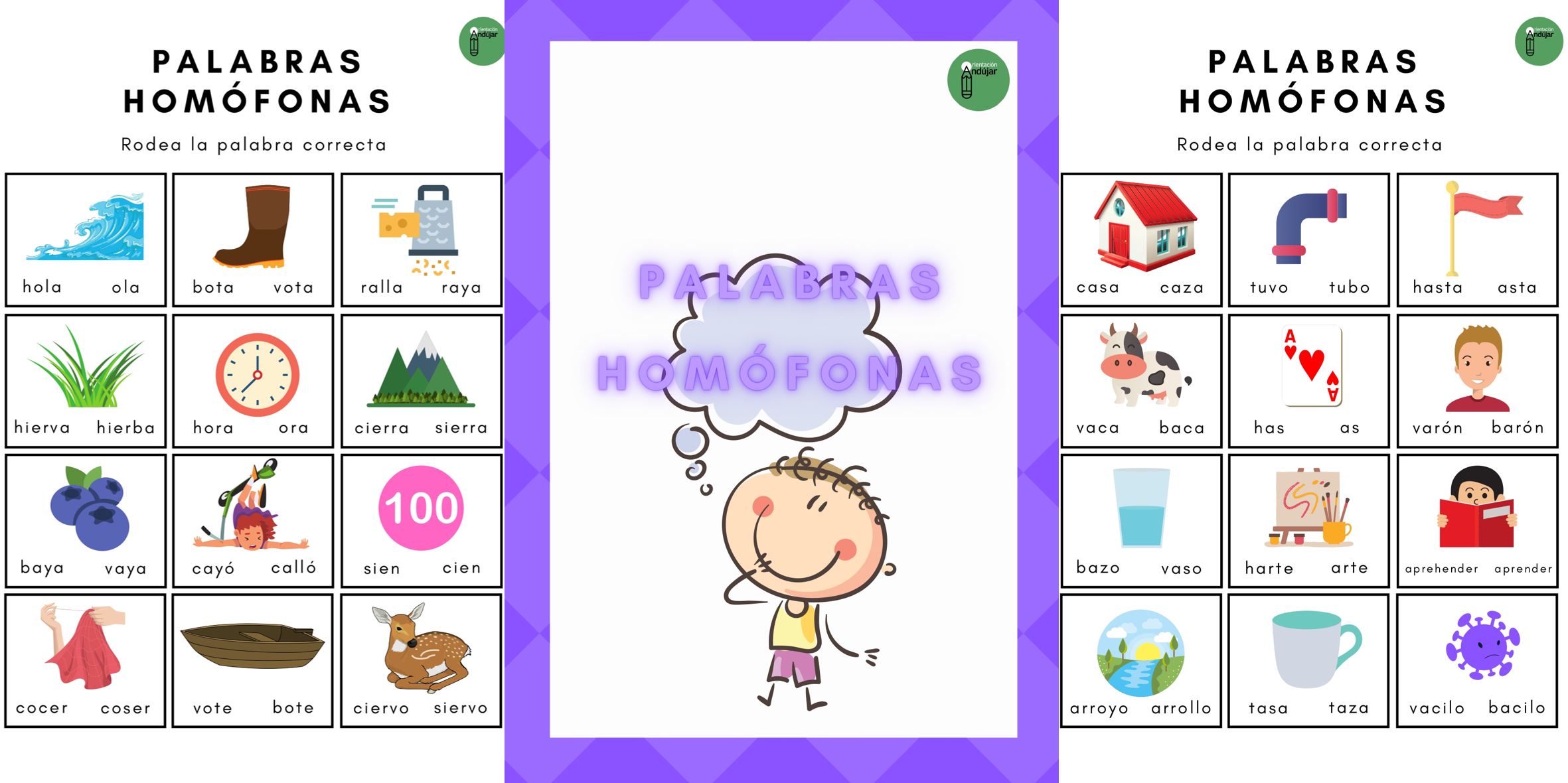 Ejercicios De Palabras Homófonas Para Niños De Primaria