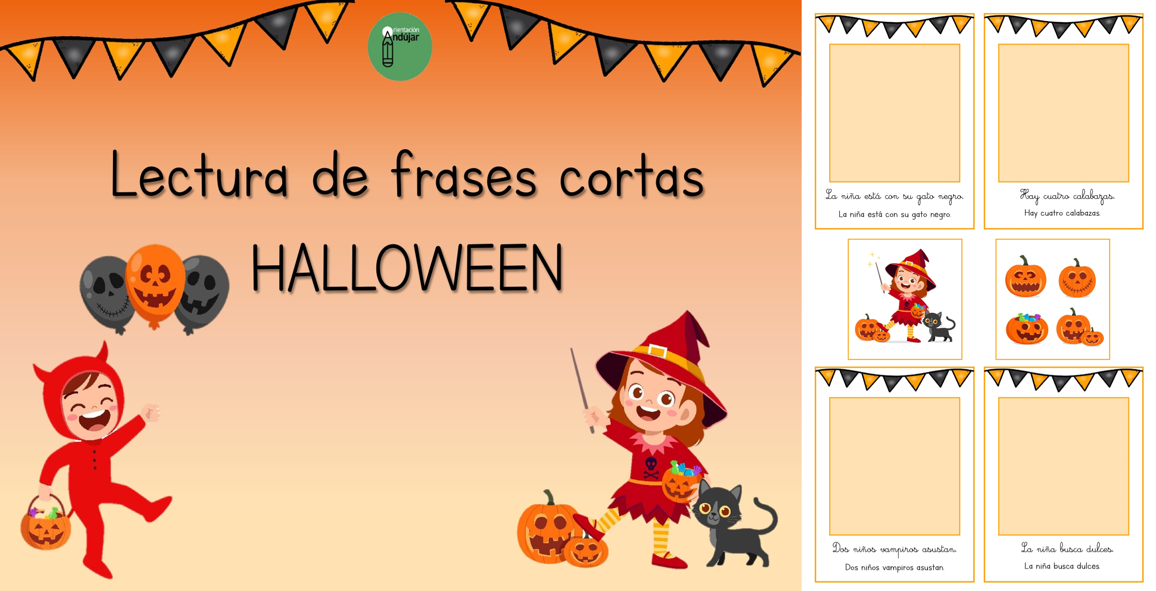 Lectura de frases cortas sobre Halloween - Orientacion Andujar Lectura de frases cortas sobre Halloween - Orientacion Andujar