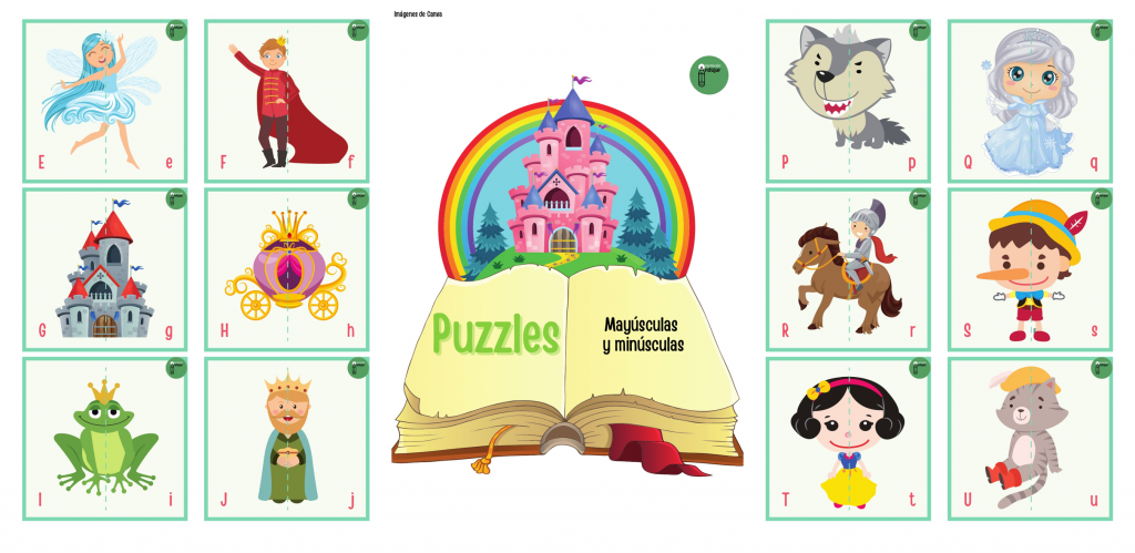 Hoy os traigo estos fantásticos puzzles con personajes de cuentos para trabajar las mayúsculas y las minúsculas.  Los niños deben unir las dos piezas armando el personaje u objeto de […]