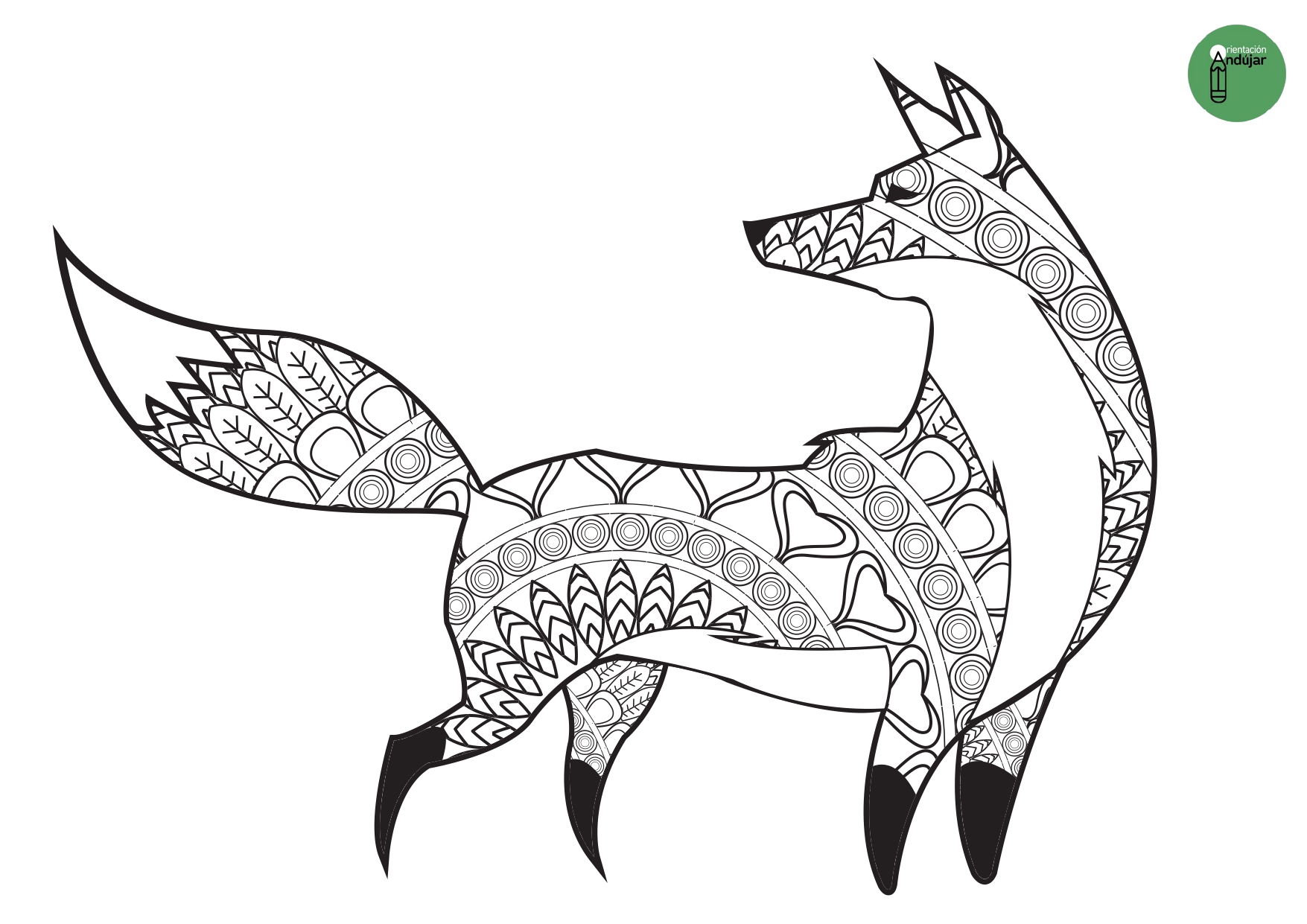 Preciosas mandalas de animales para colorear en casa - Orientacion Andujar