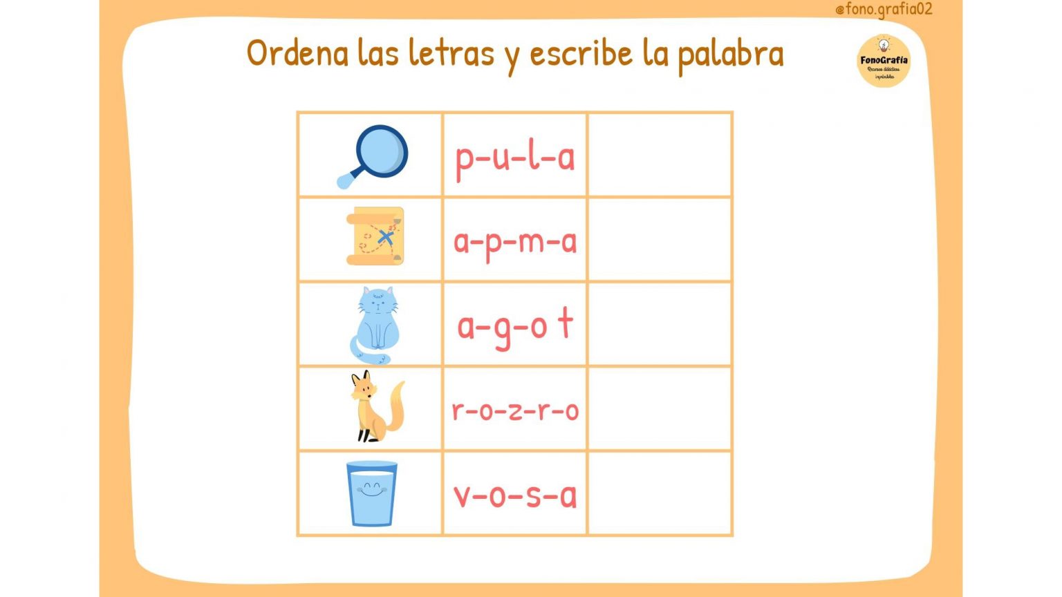 Cuadernillo de actividades para trabajar conciencia fonológica ...