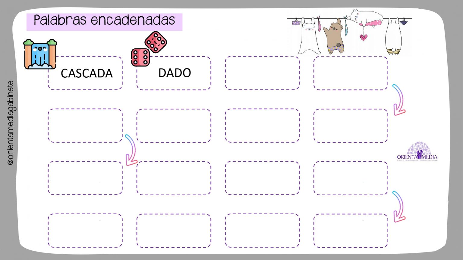 JUGAMOS CON LAS LETRAS - Orientacion Andujar