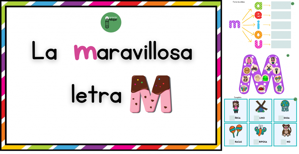 Hoy os comparto este pack de actividades para trabajar la letra M. Consiste en reconocimiento de la letra, armado de sílabas en su combinación con todas las vocales y palabras […]