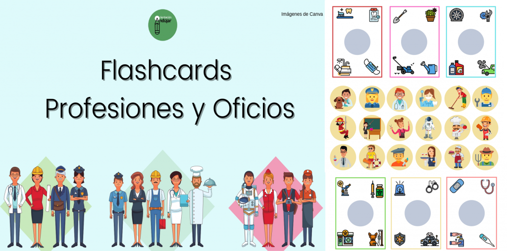 En esta ocasión, os comparto estas flashcards o tarjetas de vocabulario con tópico profesiones y oficios.  Los niños deben observar las cuatro imágenes que contiene cada carta y descubrir de […]