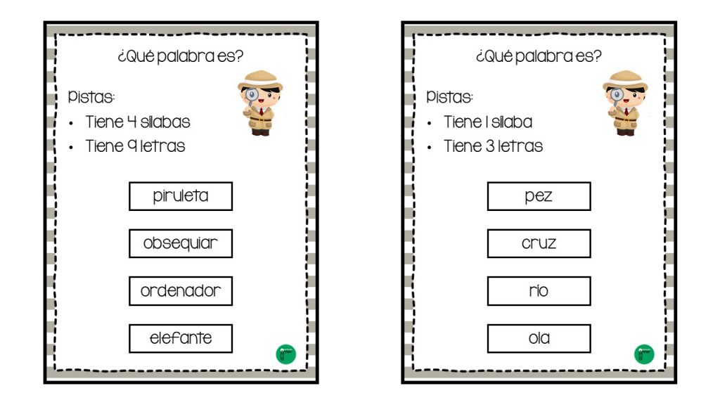 A continuación, os comparto un material para trabajar la competencia lingüística a través del juego. Se trata de una colección de tarjetas en las que aparece uan serie de pistas […]