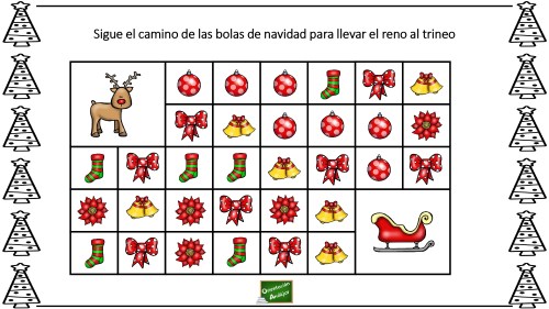 Uno de los pasatiempos preferidos de los niños y una buena estrategia para trabajar con la atención son los laberintos; en esta ocasión utilizamos la temática de Navidad para motivar […]