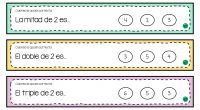 Os dejamos esta interesante actividad para trabajar la competencia matemática a través de los conceptos matemáticos doble, triple y mitad.  mitad, doble y triple