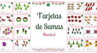 Hoy les hemos preparado estas 24 tarjetas para practicar sumas con resultados iguales o menores a 10. Cuenta con coloridas imágenes navideñas que funcionan como apoyo visual para la operación.  […]