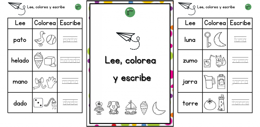 Hoy os traigo esta actividad para los más peques que se encuentran iniciándose en el proceso de alfabetización.  Los niños deben leer la palabra de la primera columna, colorear el […]
