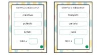 A continuación os traemos un ejercicio de conciencia fonológica, que consiste en identificar la sílaba que comparten una serie de palabras, por lo tanto la importancia reside en el sonido […]