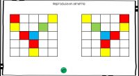 Estas actividades ayudan a los niños/as a entender la idea de simetría, a reconocer figuras simétricas respecto de un eje, y les enseñan a dibujar figuras simétricas respecto de un eje de simetría.