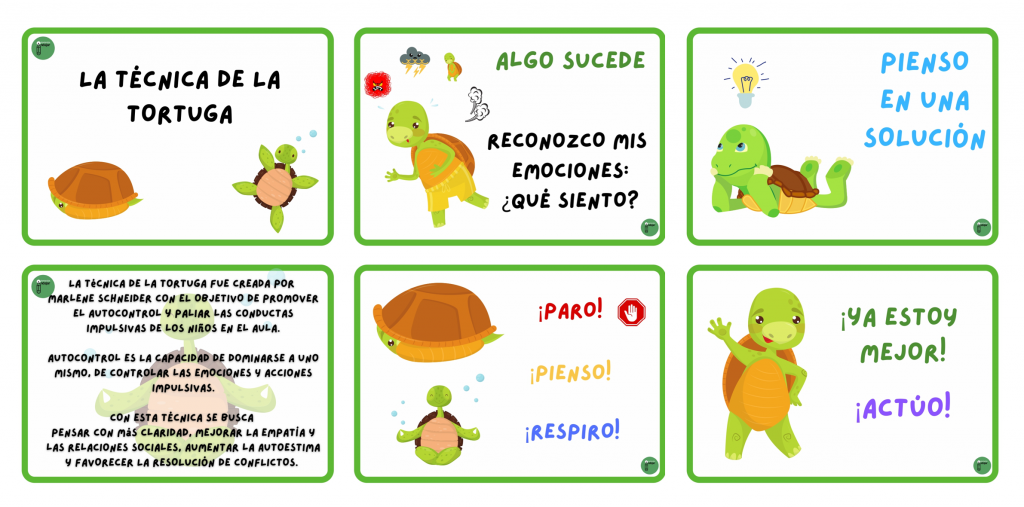 La Técnica de la Tortuga es utilizada en niños para el control de impulsos y emociones.  Se compara a la tortuga que se esconde en su caparazón cuando se siente […]