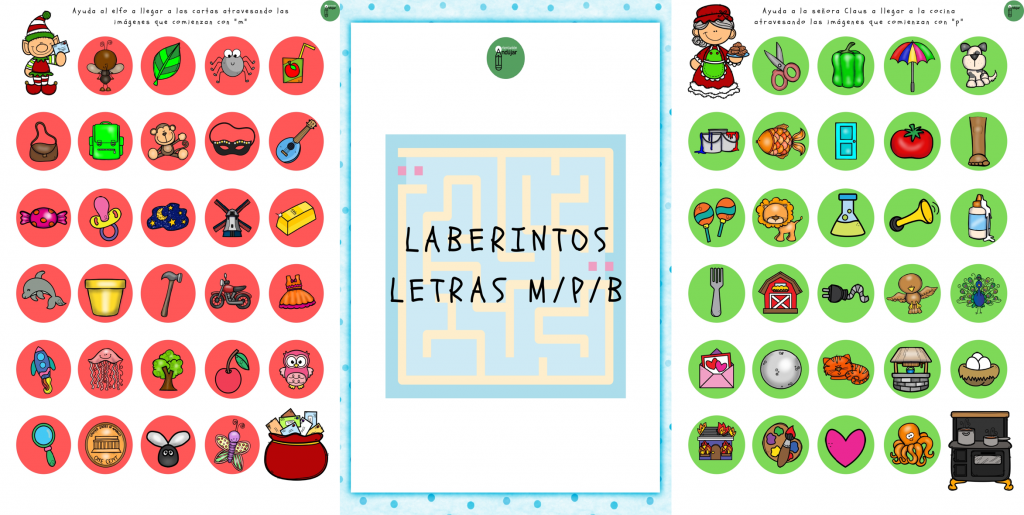 Hoy os comparto este pack de laberintos para trabajar los fonemas o grafemas /m/, /p/ y /b/. Estos fonemas son bilabiales y de los primeros en la adquisición fonológica, por […]