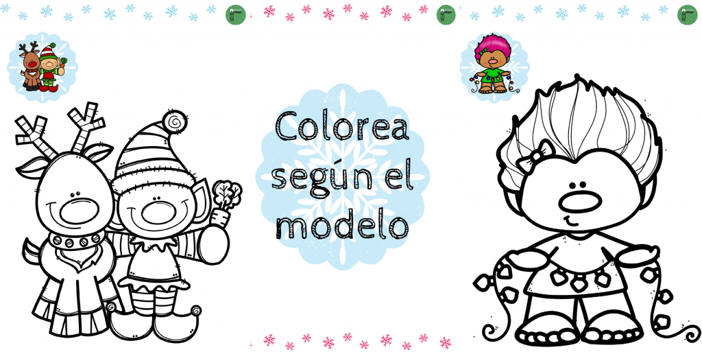 Hoy hemos preparado este cuaderno con bonitos dibujos navideños para colorear siguiendo el modelo indicado.  Este tipo de actividades son ideales para trabajar la grafomotricidad, percepción visual, memoria y atención. […]