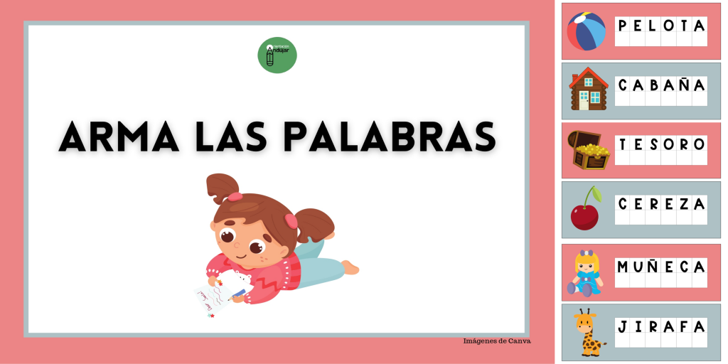 Hoy os compartimos este material para trabajar el armado o copia de palabras.  Consiste en tarjetas con palabras de tres sílabas directas (consonante-vocal). La propuesta consiste en copiarlas o armarlas […]