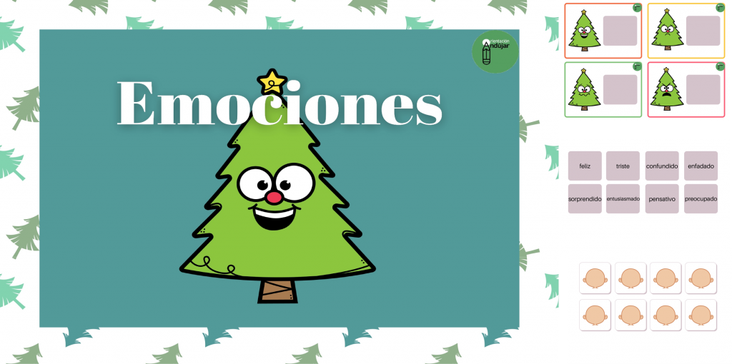 Os comparto estas lindas tarjetas manipulativas para trabajar emociones con motivo navideño ya que el personaje es el clásico pino.  Podemos trabajarlas de dos maneras: Uniendo al pino con el […]
