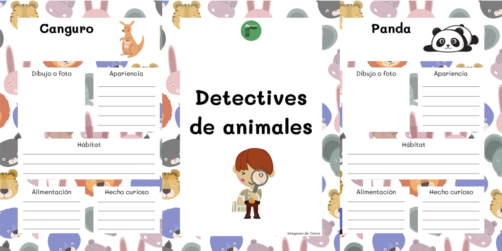 Os presentamos esta divertida propuesta para hacer investigaciones sobre diversos animales. Los niños deberán ponerse en el papel de detectives y completar las fichas de alguno de los animales dados. […]