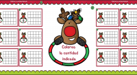 Trabajamos los números hasta el 20 con estas entretenidas tarjetas navideñas. El reno indica un número y los niños deben colorear esa cantidad en las cuadrículas (separadas en dos decenas). […]