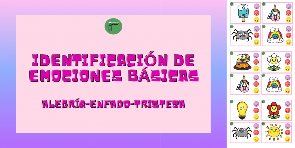Hoy os proponemos este pack de tarjetas para identificar o reconocer tres de las emociones básicas: alegría, tristeza y enfado. En cada una de las tarjetas hay distintos dibujos expresando […]