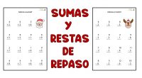 A continuación,  os dejamos una colección de fichas practicar las sumas y restas sencillas de una cifra. Recordamos que las sumas, junto con las restas, son las primeras operaciones que […]