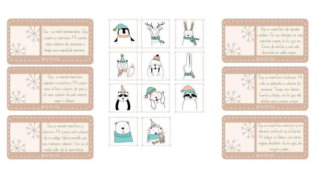 Comparto este recurso en el que nuestro alumnado o nuestros peques pueden trabajar la comprensión lectora con sencillos textos en los que deben reconocer los animales con una temática invernal. […]