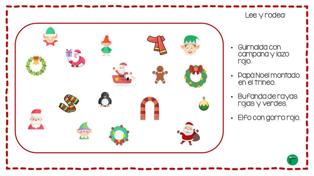 La siguiente actividad es muy completa, ya que nos permite trabajar la atención y la comprensión lectora a través de instrucciones. El alumno deberá rodear los elemento indicados, pero ¡atención! […]