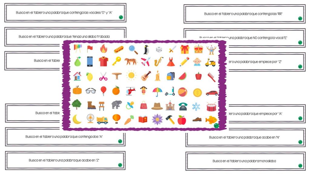 El siguiente material es un excelente recurso para para trabajar de forma lúdica la conciencia fonológica. Consta de un tablero y una colección de cartas. El objetivo del juego es […]