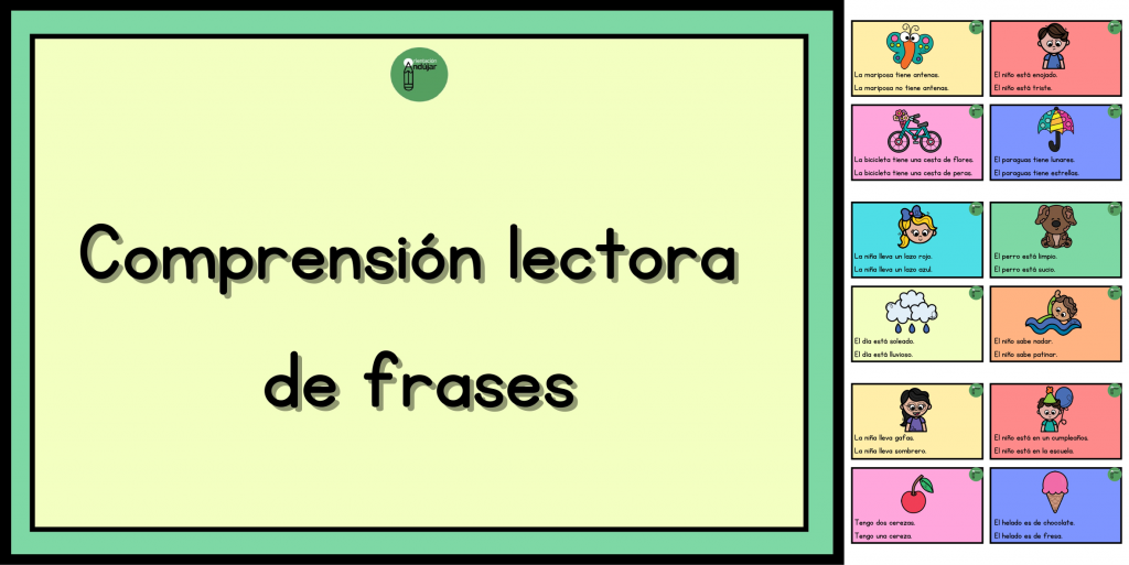 Os hemos preparado estas bonitas tarjetas de comprensión lectora.  En ellas encontrarán una imagen y dos frases. Los niños deben leerlas y señalar aquella oración que mejor se relacione con […]