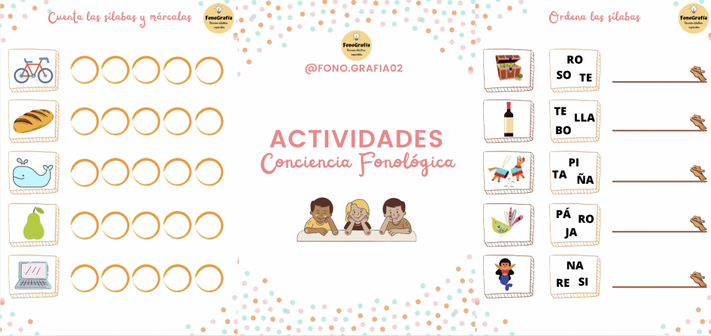 Hoy comparto con ustedes este cuadernillo para trabajar conciencia fonológica. Contiene actividades variadas:⠀ ✨Discriminar palabras que riman.⠀ ✨Reconocer vocales. ⠀ ✨Ordenar las sílabas y formar palabras.⠀ ✨Completar con las sílabas o grafemas faltantes.⠀ […]