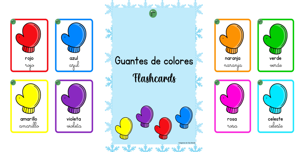 En esta nueva colección de flashcards trabajaremos los colores con estos bonitos guantes o manoplas.  Las flashcards o tarjetas didácticas constituyen un excelente recurso para trabajar vocabulario y/o conceptos. En […]