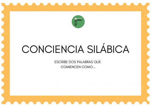 Bonitos ejercicios de conciencia silábica - Orientacion Andujar