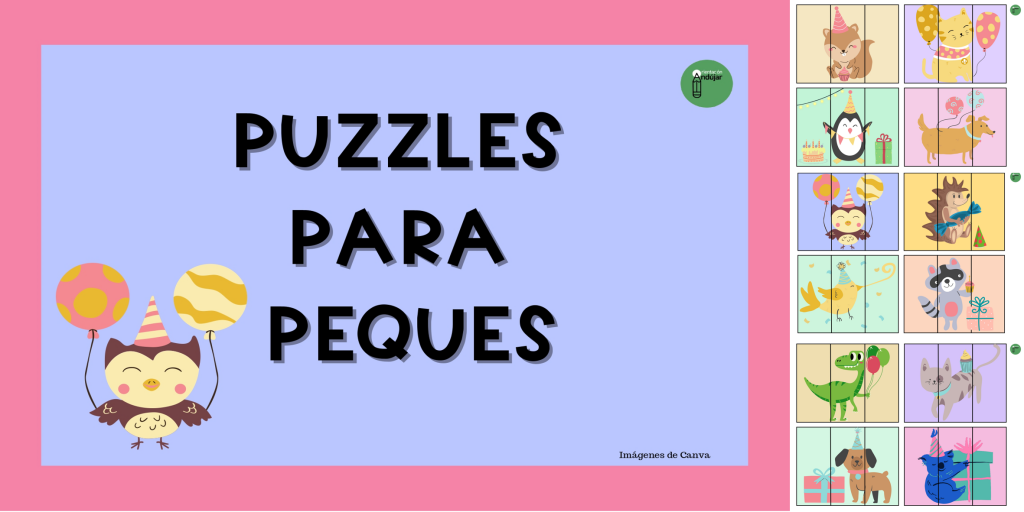 Hoy os traemos estos divertidos puzzles para los más peques.  El archivo contiene 20 puzzles de tres piezas verticales con motivo animales en cumpleaños.  La propuesta consiste en recortar, mezclar […]