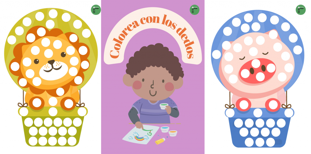 Os compartimos esta bonita actividad para infantil. Seis láminas con animales viajando en globo en las cuales los niños podrán: colorear con los dedos, colocar pompones o gomets pegar papelitos  […]