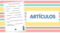 Los artículos acompañan siempre a un sustantivo con el que concuerdan en género (masculino, femenino) y número (singular, plural). En español, existen dos tipos de artículos: los artículos indeterminados (un, una, unos, unas) y los artículos determinados (el/los, la/las, […]