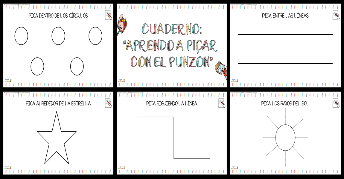 Comenzamos con el punzón en 1º de Infantil