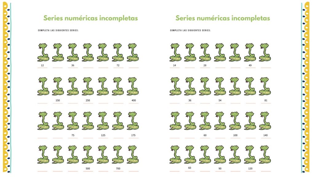 La siguiente actividad está pensada para trabajar el cálculo mental a través de series numéricas. El objetivo de las series numéricas, es tener agilidad mental, es decir que no se trata […]