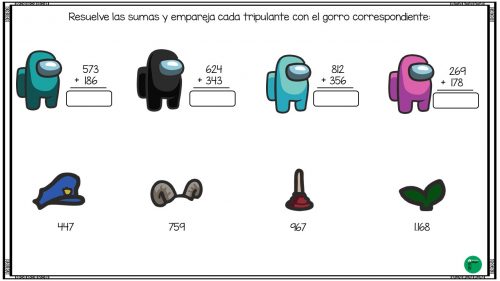 SUM AMONG US: Adição e Matemática Among Us em COQUINHOS