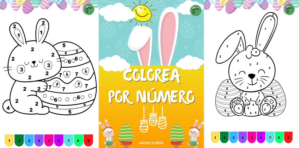 Coloreamos prestando atención a números y colores con estas bonitas láminas de Pascua.  A cada número del 1 al 9, le corresponde un color. Pueden seleccionar entre once conejitos molones.  […]
