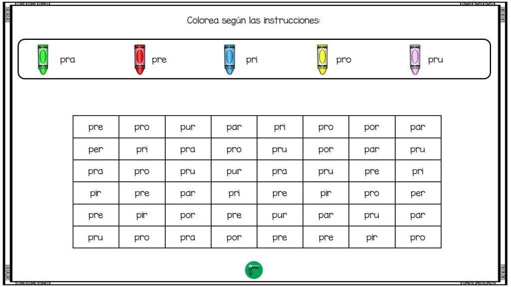 Las sílabas trabadas son combinaciones de dos consonantes que, al ser pronunciadas juntas, producen un sonido único. Ejemplos de sílabas trabadas son «bl», «br», «cl», «cr», «fl», «fr», «gl», «gr», […]