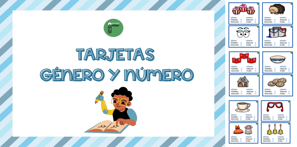 Hemos preparado estas bonitas tarjetas para trabajar morfosintaxis. La consigna consiste en observar la imagen y seleccionar el género (masculino o femenino) y el número (singular o plural) del objeto […]
