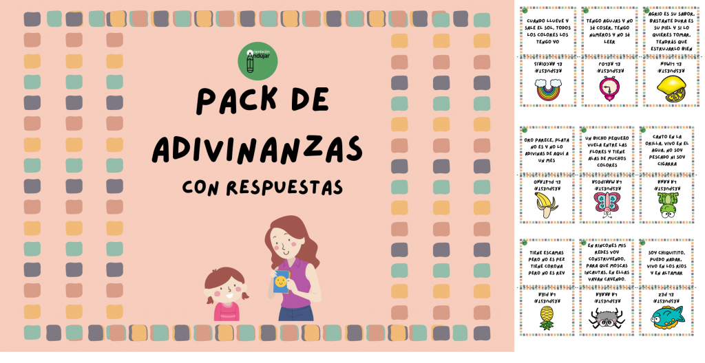 Os compartimos este genial pack de adivinanzas. Las tarjetas están diseñadas para que, al doblarlas al medio, de un lado se encuentre la adivinanza y del reverso, la respuesta.  Las […]