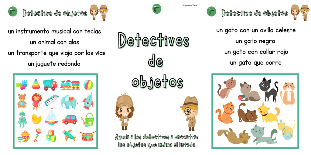 Trabajamos la comprensión lectora y vocabulario con este divertido recurso. Los niños serán detectives en esta actividad en la que tendrán que leer las pistas y buscar los elementos indicados.  […]