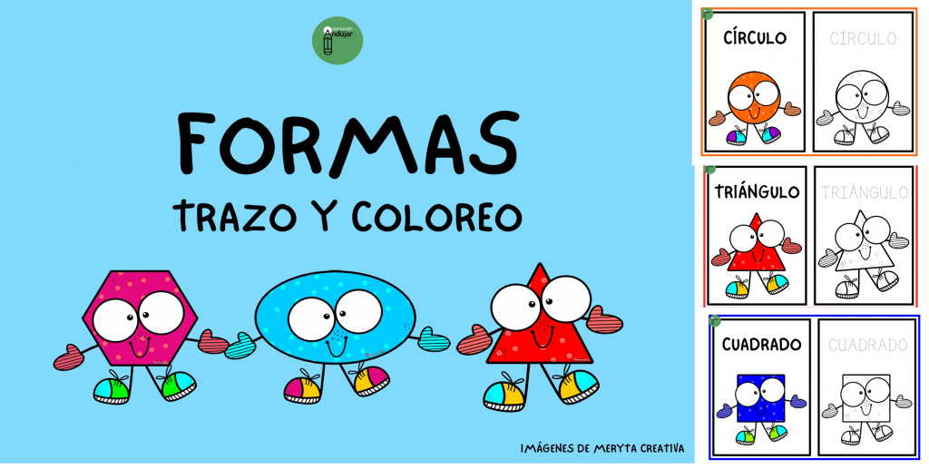 Os hemos preparado estas bonitas tarjetas para aprender o repasar las formas o figuras geométricas de una manera divertida.  Los niños deben colorear las formas siguiendo o no el modelo […]