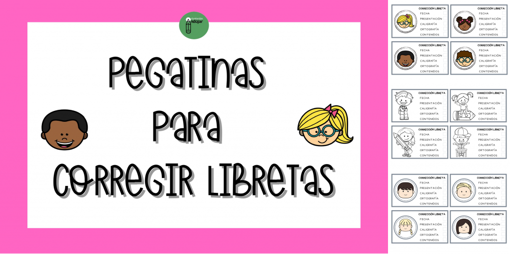 Os compartimos estas bonitas pegatinas para corregir libretas y cuadernos con distintos diseños, a color y en blanco y negro. Ideal para imprimir en papel adhesivo y colocar en los […]