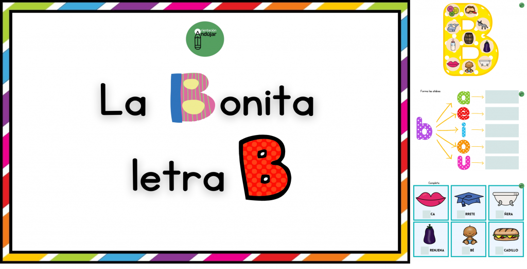 Hoy os compartimos otro cuadernillo de la colección «Las letras», esta vez se trata de la B. Este material consiste en: Una lámina decorativa para el aula Una lámina para […]