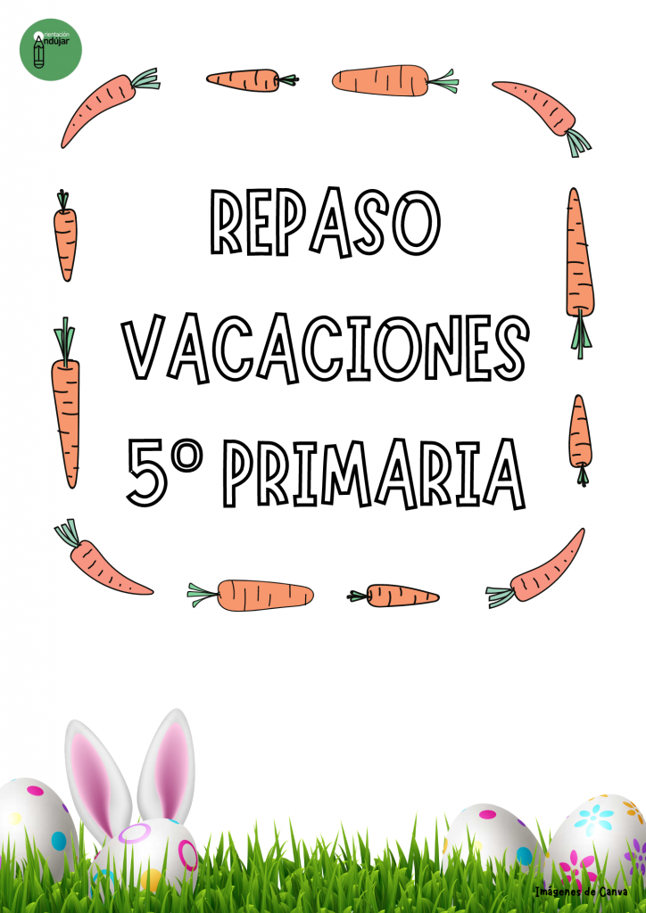 5º PRIMARIA Original cuaderno para repasar en vacaciones primavera ...