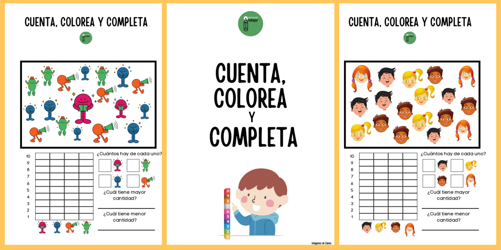 Hemos preparado estas geniales fichas para trabajar conteo hasta el 10. El alumnado deberá contar atentamente cuatro personajes diferentes, comparar sus cantidades y graficarlos. DESCARGA EL ARCHIVO EN PDF: Cuenta, […]