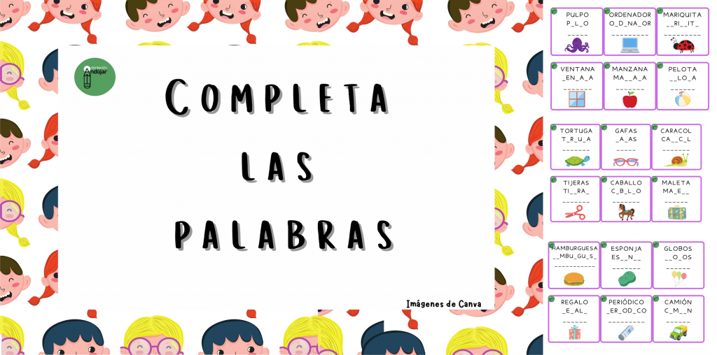 El siguiente recurso se basa en un conjunto de tarjetitas que contienen palabras incompletas, es decir, con algunas letras faltantes. Junto a cada palabra, los estudiantes encontrarán un dibujo relacionado […]