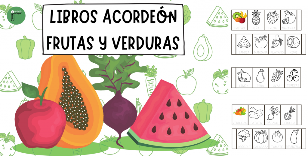 Hoy os compartimos este genial recurso para repasar vocabulario de frutas y verduras. Los niños podrán conocer y trazar sus nombres y colorear las imágenes.  Una vez plegados, resultarán dos […]