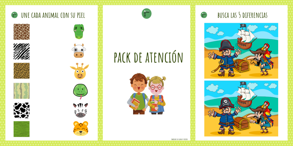 Hoy os compartimos este genial pack para trabajar la atención de tus peques con divertidas actividades como: buscar las diferencias, unir los puntos, resolver sudokus, laberintos y puzzles, completar dibujos […]